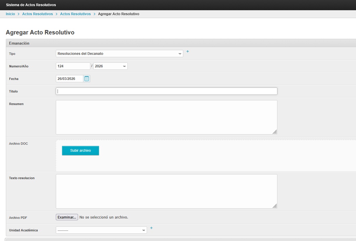 Sistema de Actos Resolutivos — UNLPam — imagen 3