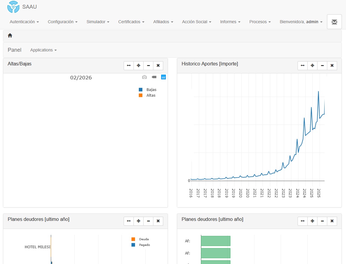 SAAU — Sistema de Administración de Afiliados UTELPa — imagen 1